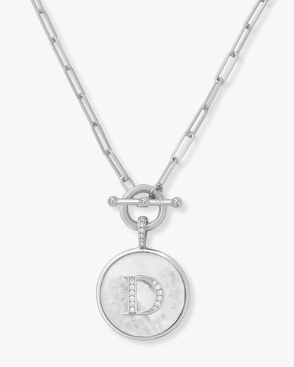 Love Letters Medallion Necklace 24mm - Silver
