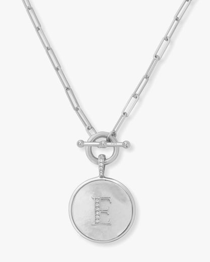 Love Letters Medallion Necklace 24mm - Silver