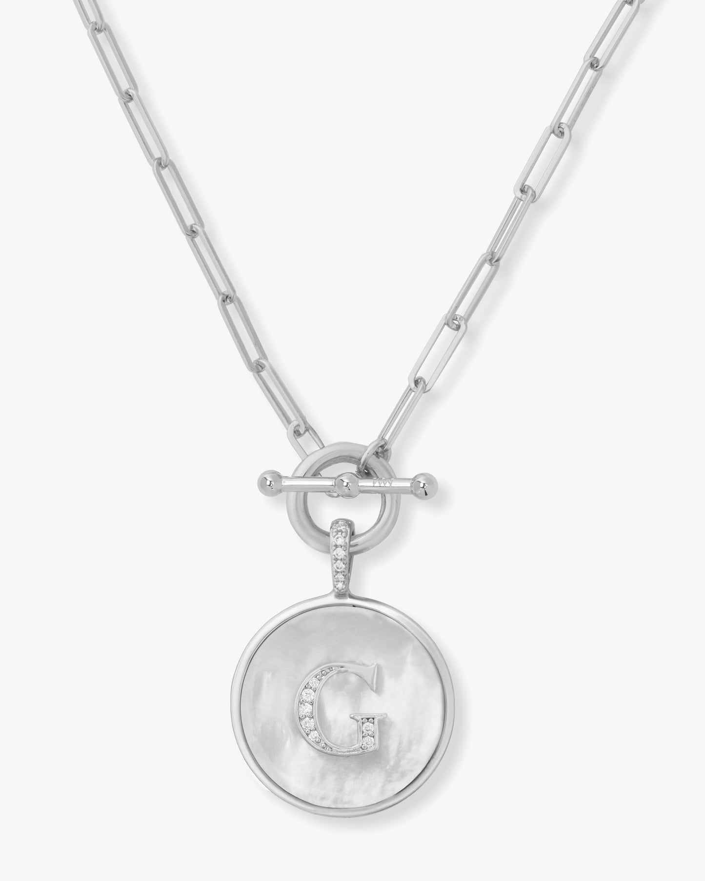 Love Letters Medallion Necklace 24mm - Silver