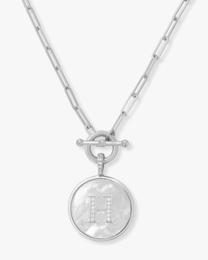 Love Letters Medallion Necklace 24mm - Silver