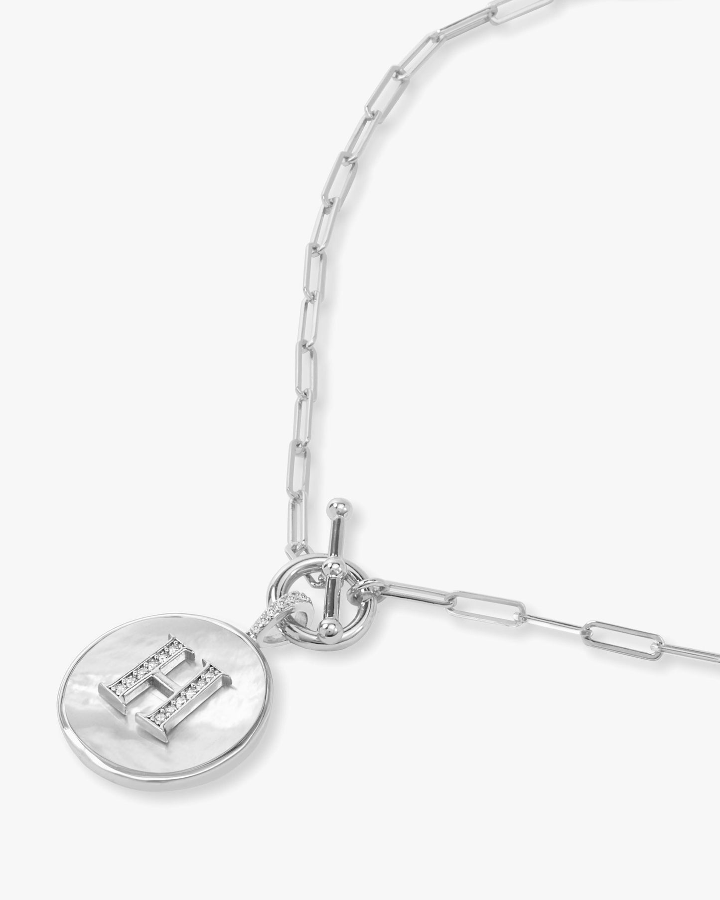 Love Letters Medallion Necklace 24mm - Silver