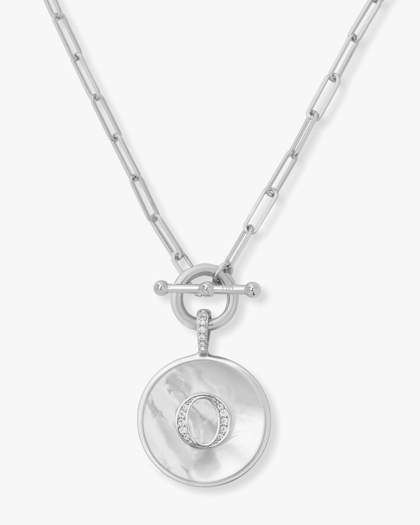 Love Letters Medallion Necklace 24mm - Silver