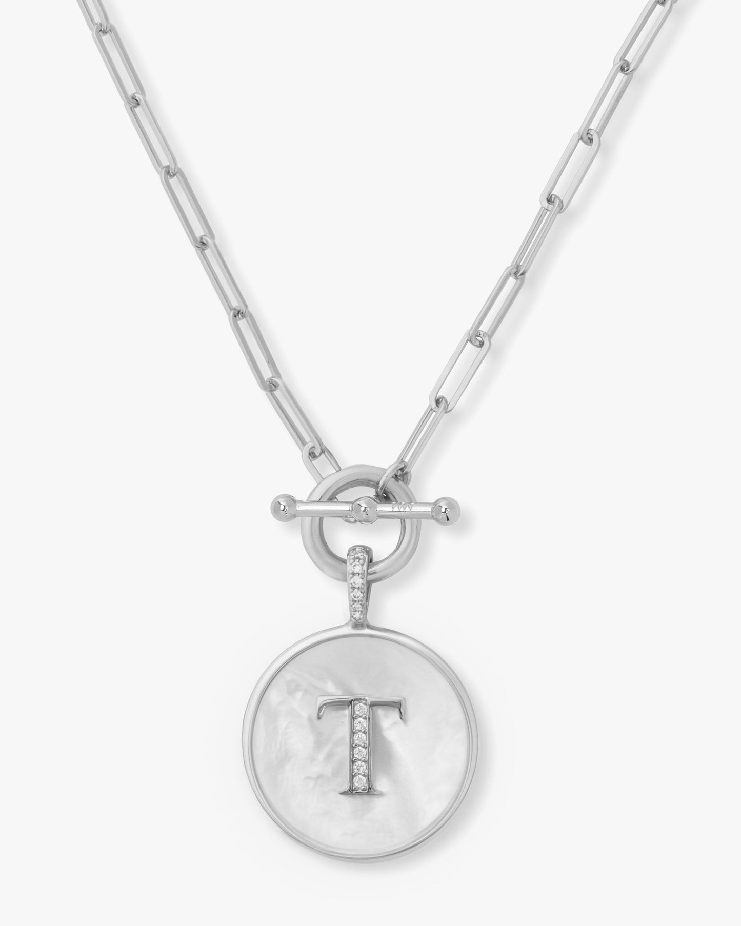 Love Letters Medallion Necklace 24mm - Silver