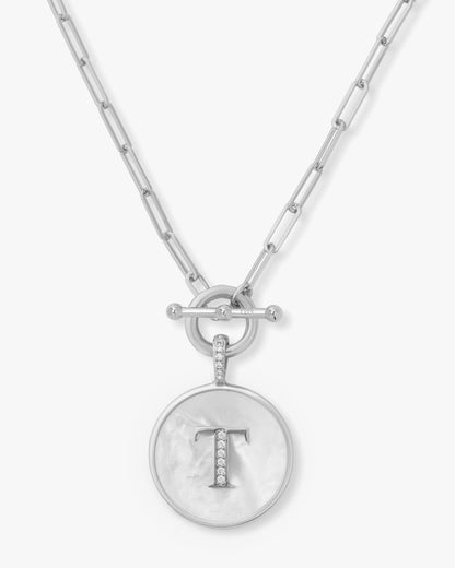 Love Letters Medallion Necklace 24mm - Silver