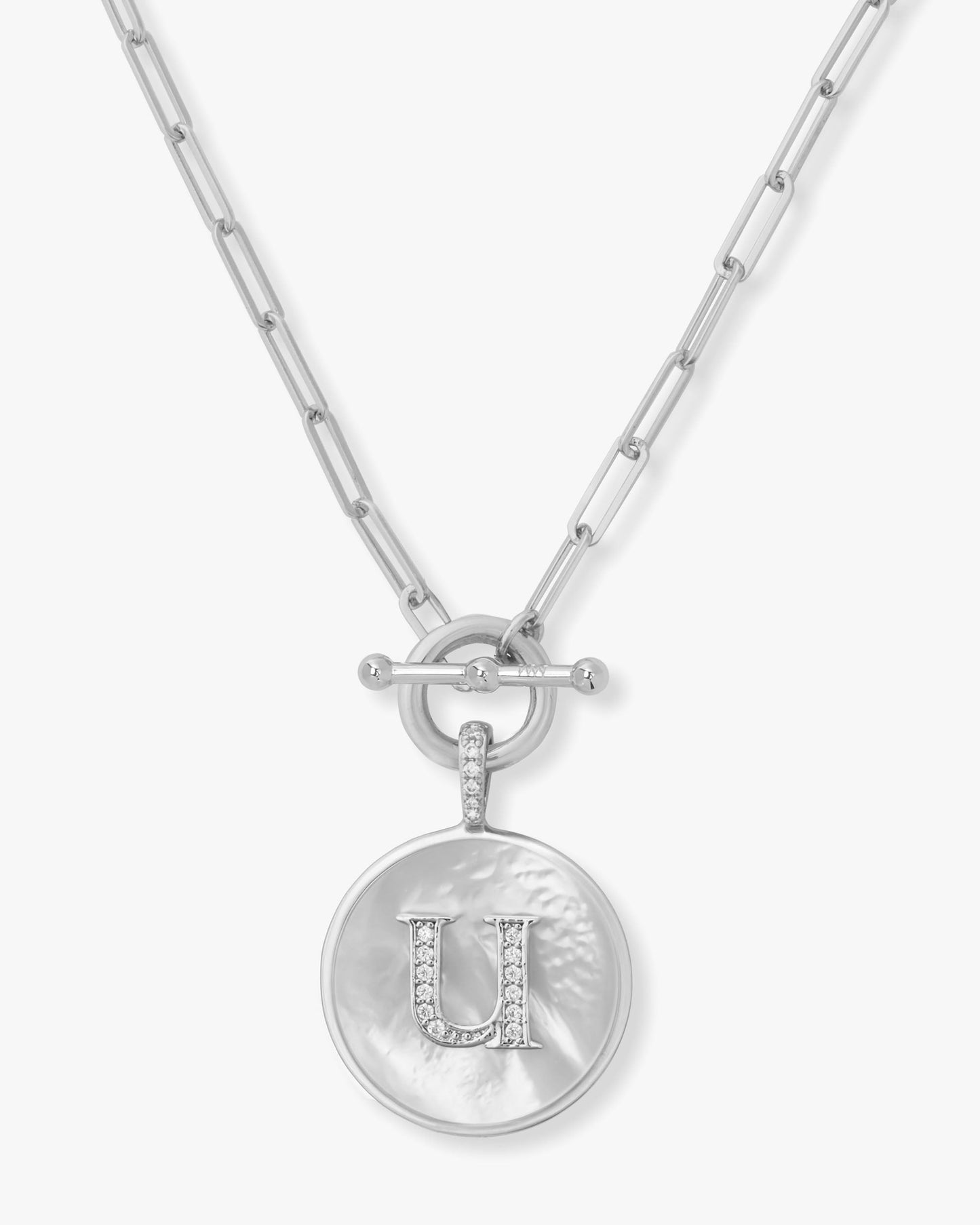 Love Letters Medallion Necklace 24mm - Silver