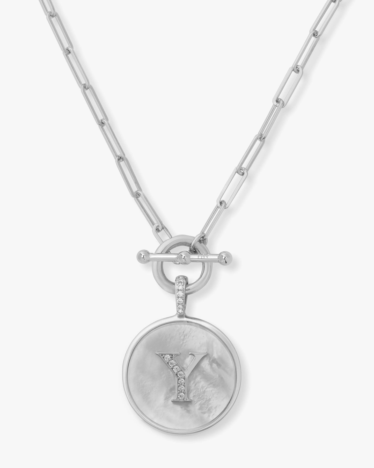 Love Letters Medallion Necklace 24mm - Silver