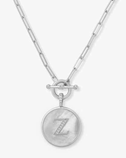 Love Letters Medallion Necklace 24mm - Silver
