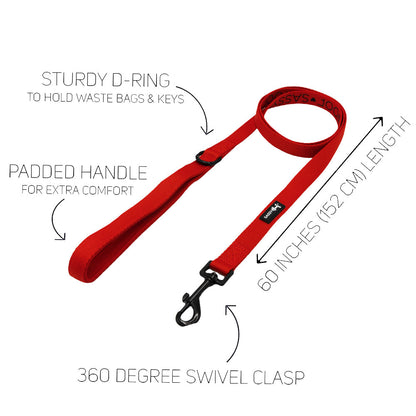 Dog Two Piece Bundle - Neon Red
