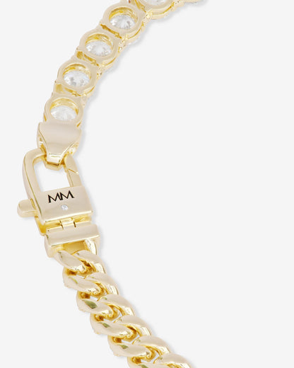Pavé Julian Loves Diamonds Bracelet 6.8mm - Gold|White Diamondettes