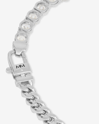 Pavé Julian Loves Diamonds Bracelet 6.8mm - Silver|White Diamondettes