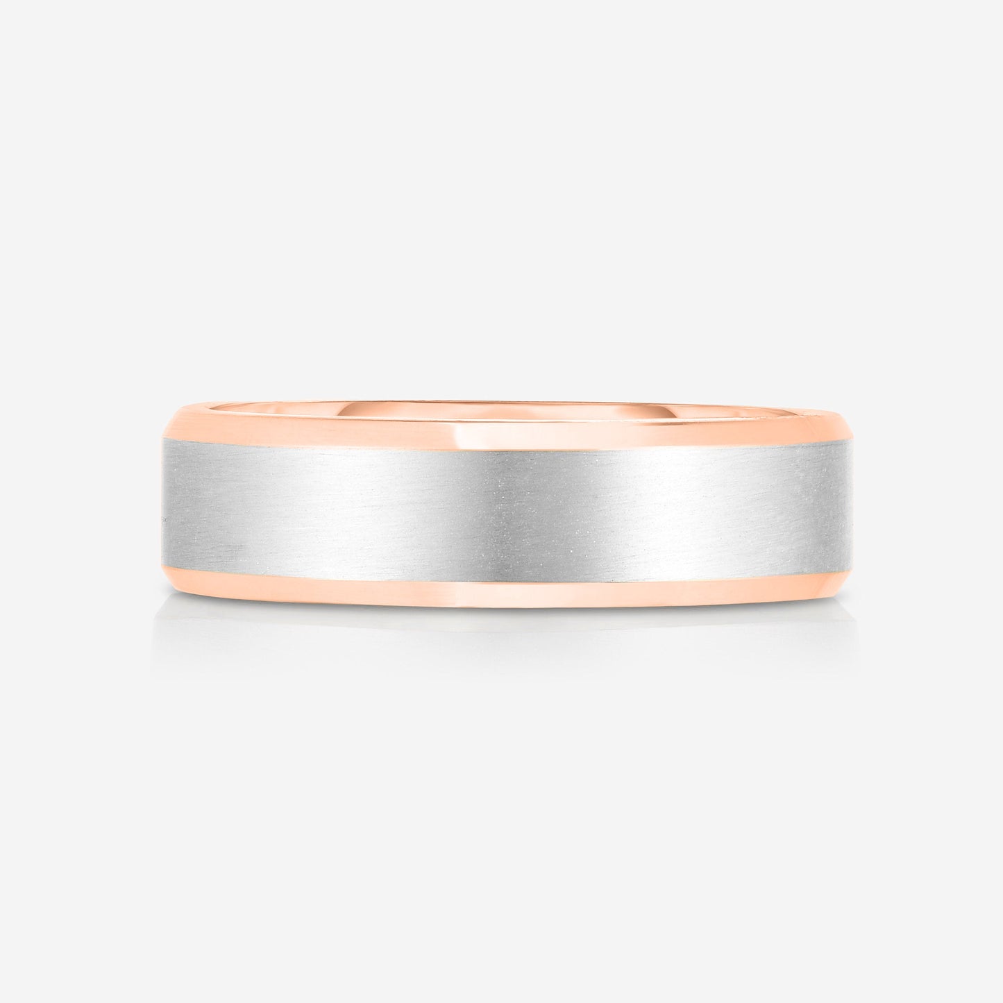 4 mm Contrast + Beveled Wedding Band