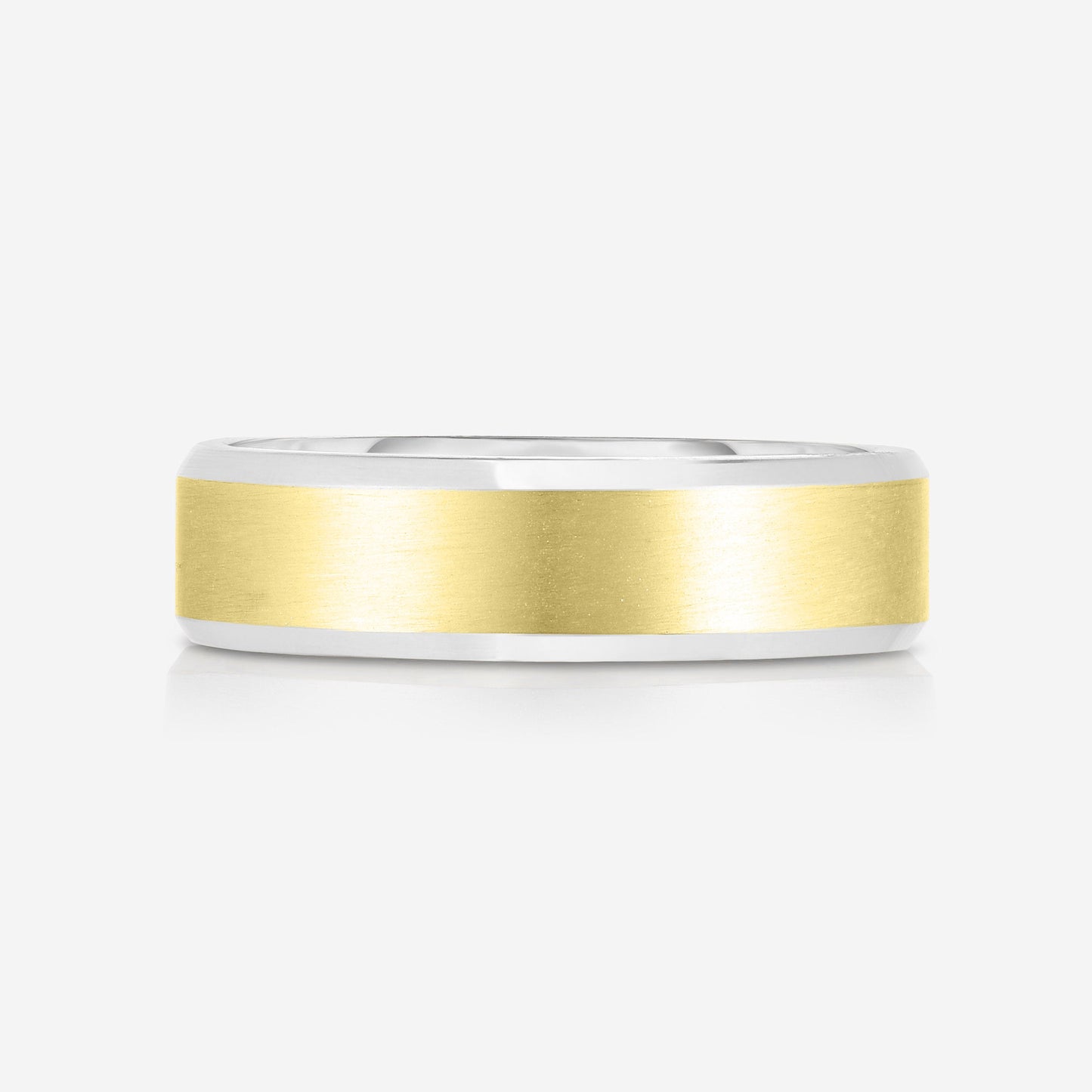 4 mm Contrast + Beveled Wedding Band