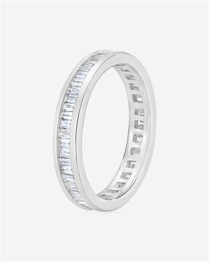 Baguette Diamond Channel Set Eternity Band