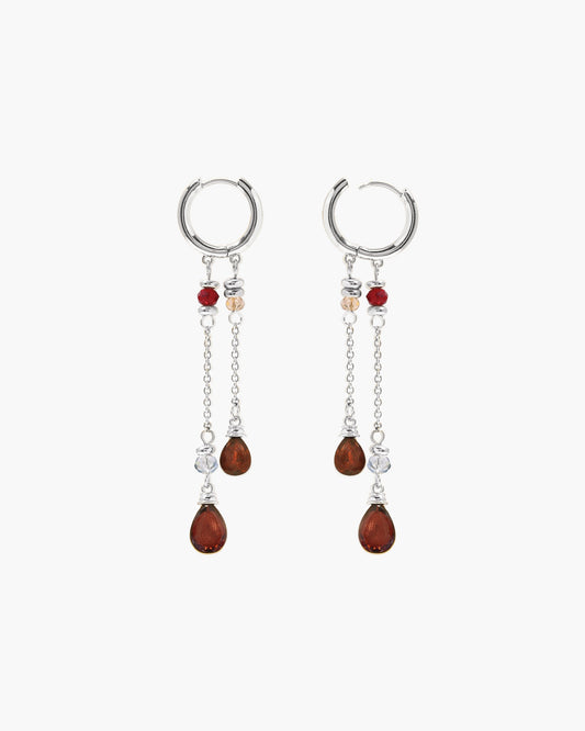 Silent Drop Earrings in Silver
