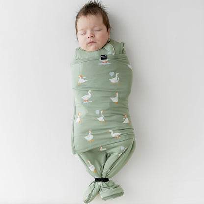 Sleep Bag Swaddler in Silly Goose 1.0