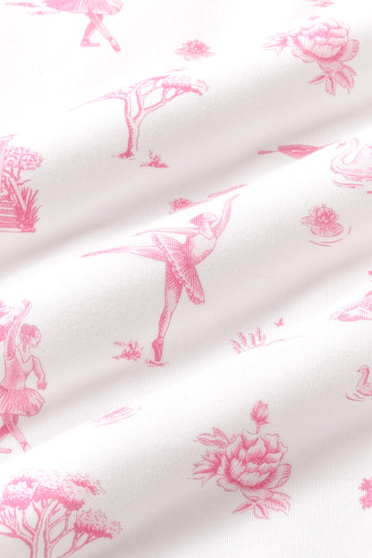 Swaddle Blanket in Toile Ballet