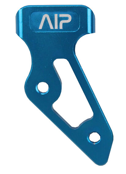 AIP Aluminum skridsikker Thumb Rest, blå, frontbillede, lille version til visning