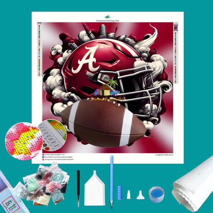 Alabama Football Helmet Diamond Painting