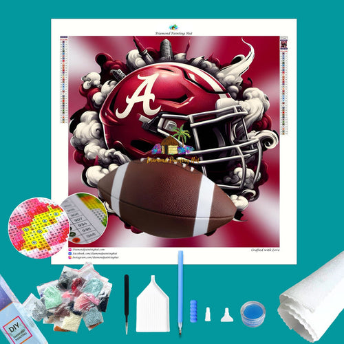 Alabama Football Helmet Diamond Painting