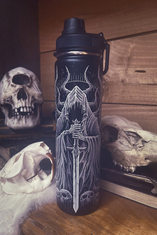 Angel of Death 24 Oz Water Bottle Tumbler