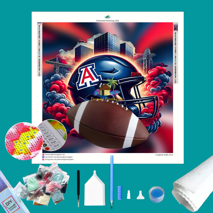 Arizona Football Helmet Diamond Painting