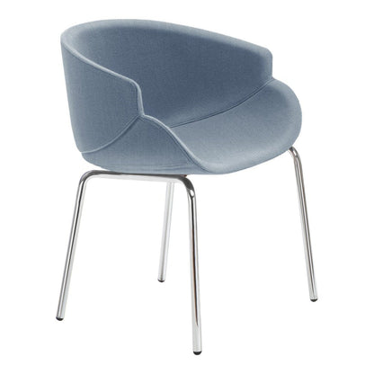 Bix Armchair - Metal Base - Upholstered