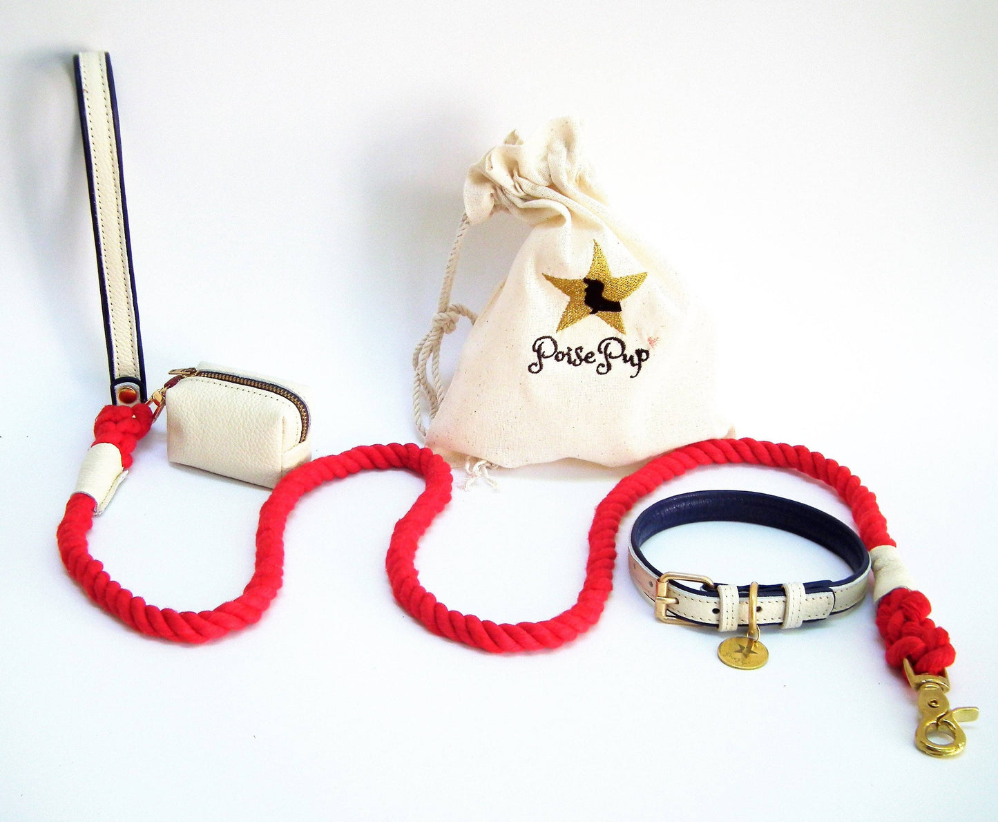 PoisePup - LEASH - HOT MARINE