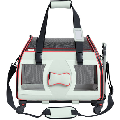 Bone Cruiser Pet Carrier with Removable Wheels - 2 Options: Gray and Red