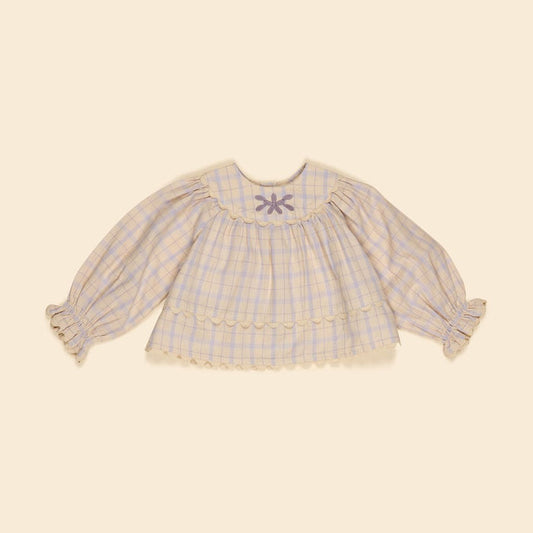 Baby Lola Blouse in Camp Check
