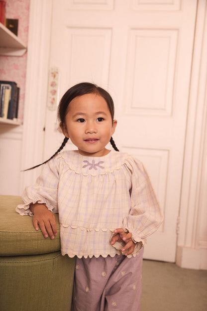 Baby Lola Blouse in Camp Check