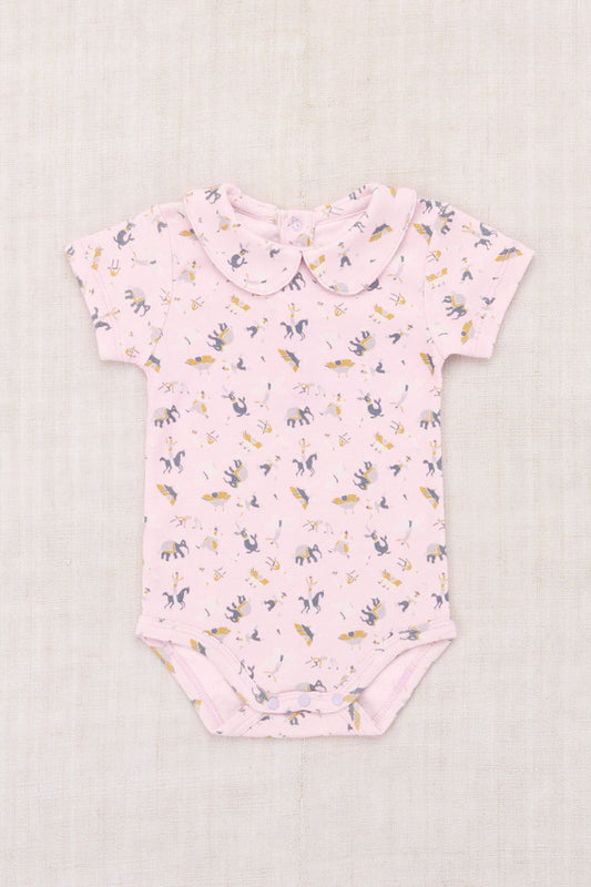 Baby Petit Collar Onesie in Aura Circus