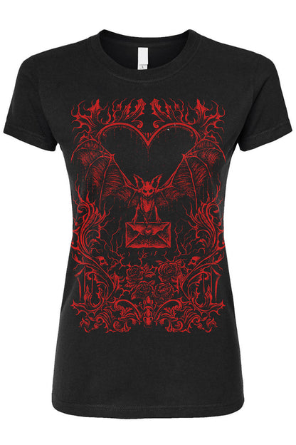 Bat Romance T-shirt [Blood Red]