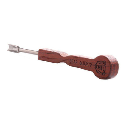 Assorted End Wooden Dab Tools: Bear Quartz, Natural Aesthetic, High-Quality Wood, Stylish, Multiple Designs, Scooping Spreading Scraping, Durable Craftsmanship, Long-Lasting, Ergonomic Grip, Comfortable Precise Handling, Eco-Friendly Functionality Sustainability.