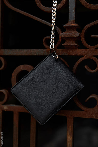 Anarchy Emboss Bifold Wallet w/ Chain
