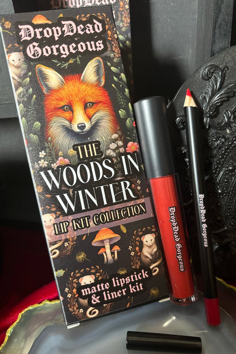 Big Bad Wolf Liquid Lip & Liner Kit [Cherry Red]