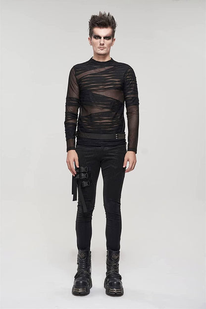 Biohazard Bandage Fishnet Top