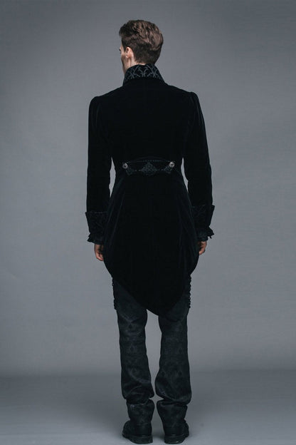 Black Blooded Velvet Coat