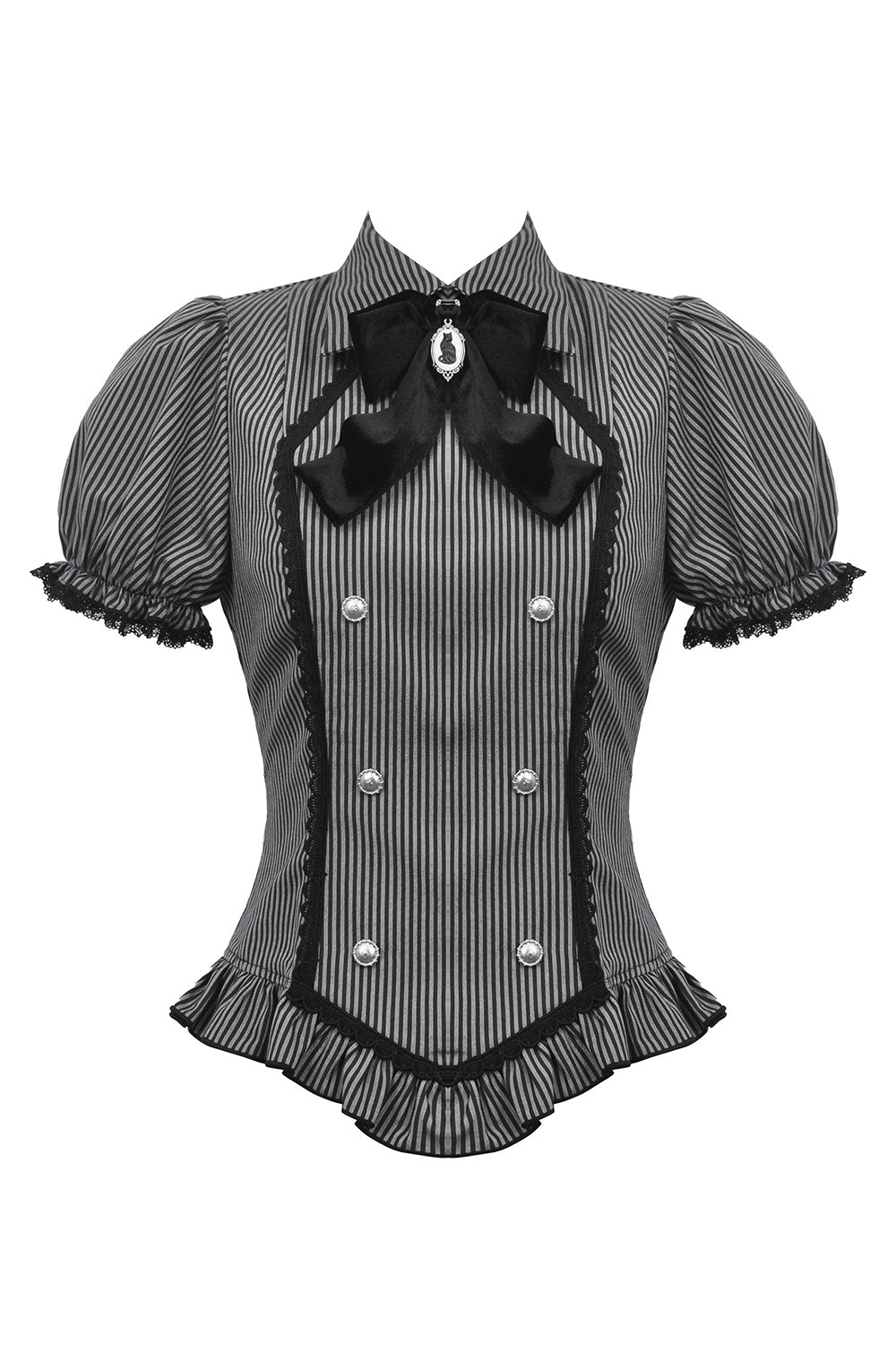 Black Cat Coven Cameo Blouse