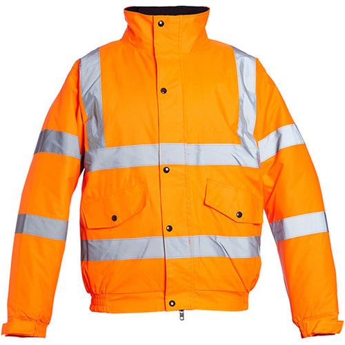 Blackrock Orange Padded Waterproof Hi Vis Bomber Jacket
