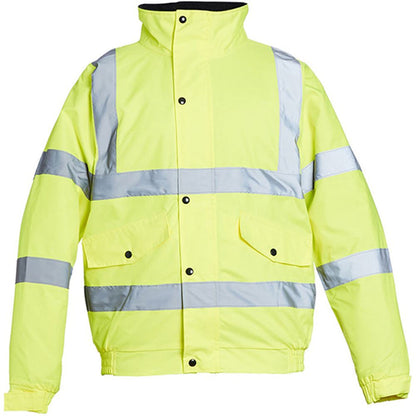 Blackrock Yellow Padded Waterproof Hi Vis Bomber Jacket