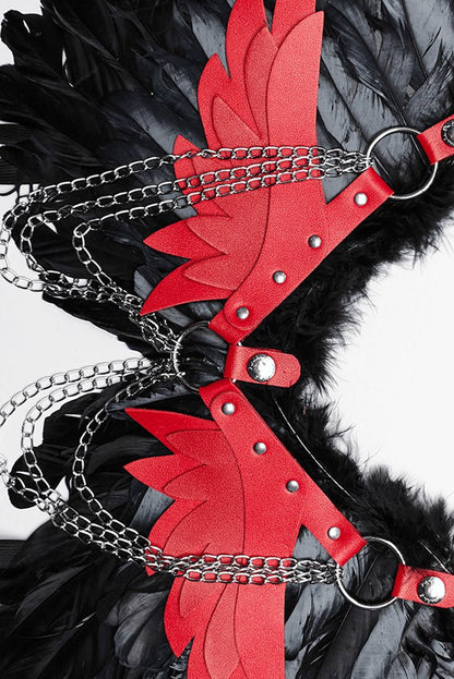 Blood Birdwings Harness [Black/Red]