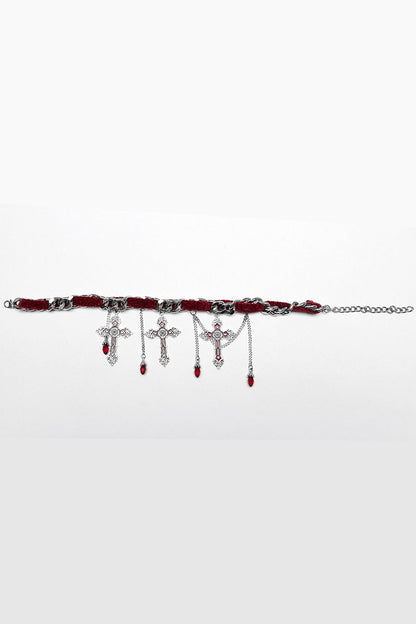 Blooddrop Vampire Goth Necklace [Red]