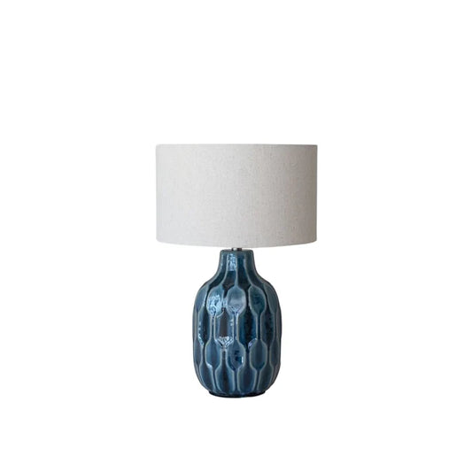 Blue Ceramic Table Lamp