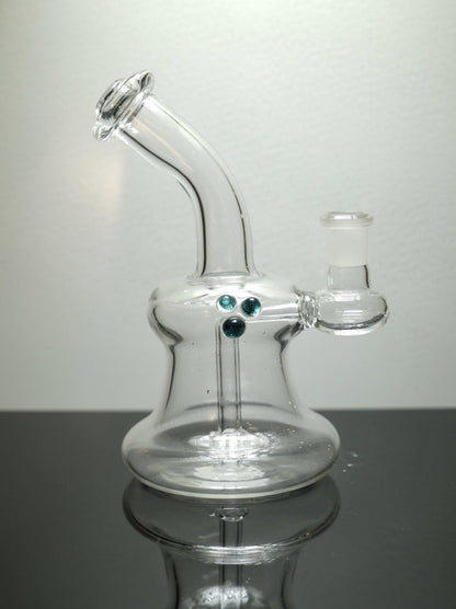 Brickyard Glass Bubble Banger Hanger, compact dab rig made from durable borosilicate glass, designed for smooth concentrate sessions with vibrant color options.