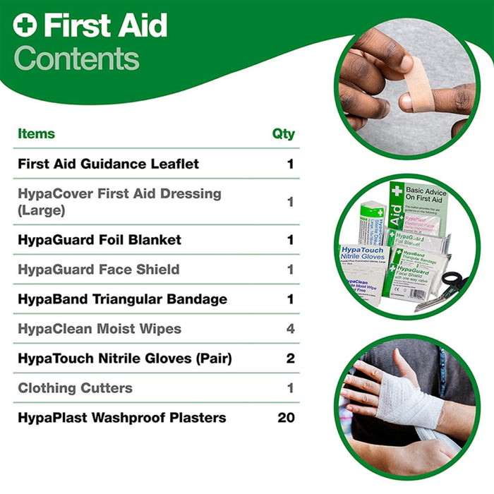 BS8599-1 Off Site Personal First Aid Kit in Bum Bag
