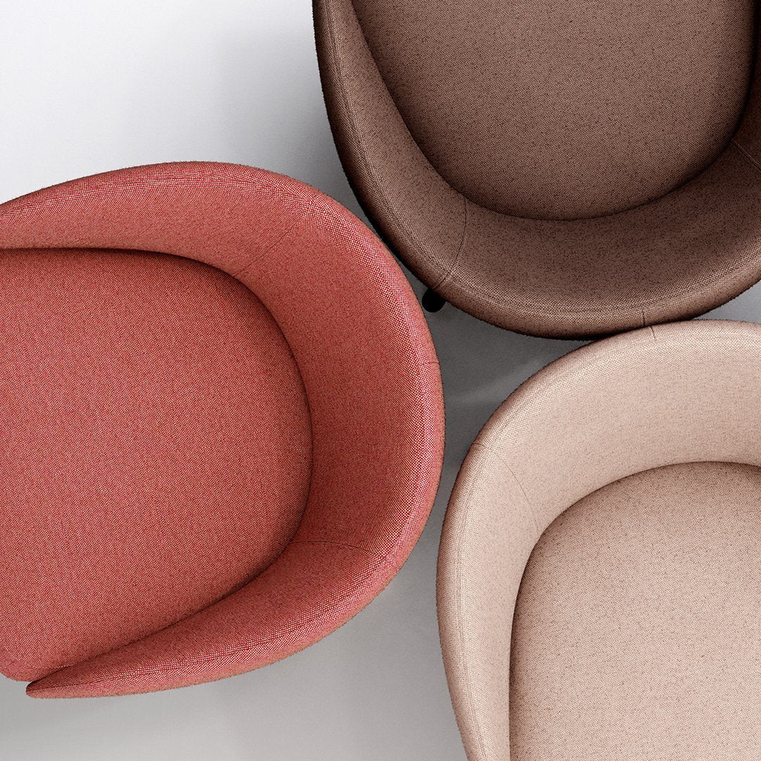 Bonny Lounge Chair - Swivel Wood Base