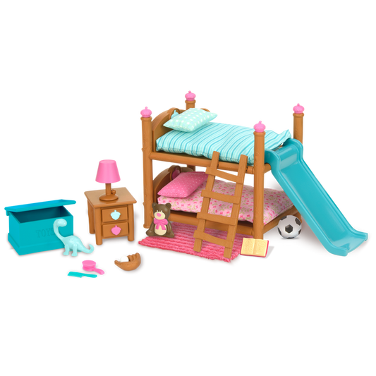 Bunkbed bedroom playset