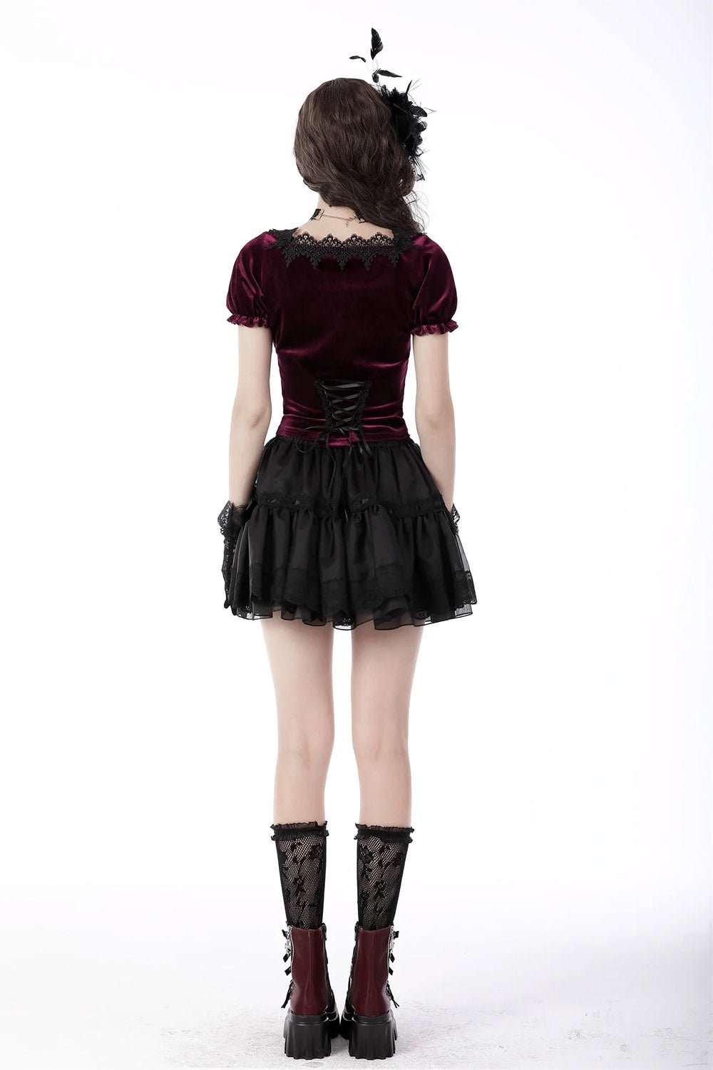 Burgundy Blood Crop Top