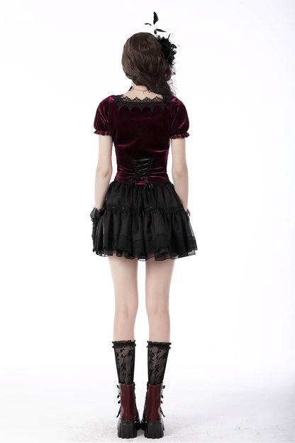 Burgundy Blood Crop Top