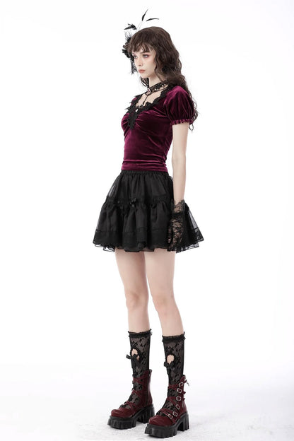 Burgundy Blood Crop Top